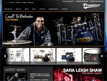 Tablet Screenshot of drumset.premier-percussion.com